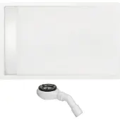 Beterbad Douchebak rechthoek zelfdragend easy tray 170x90x5 cm wit glans