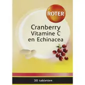 Roter 3x Cranberry Vitamine C en Echinacea 30 tabletten