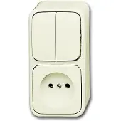 Abb Busch-Jaeger Bj seriesch+wcd 2601/5/2300ap opb creme