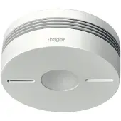 HAGER ELEKTRO Funk Dualmeldersysteem TG551A Komfort Q, infrarood alarmstop, wit