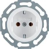 Berker Hager Wandstopcontact 1930/glas (WCD-schakelmateriaal) - 474520 - E2FHR