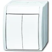 Busch-Jaeger 2601/5 W-54 Ocean (opbouw) Serieschakelaar spatwaterdicht Wit