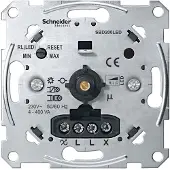 Merten MEG5134-0000 Dimmer (inbouw) Geschikt voor lampen: Gloeilamp, Halogeenlamp, LED-lamp Aluminium