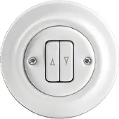 Busch-Jaeger 2CKA001413A1089 Jaloezie-knop Inzetstuk Decento Wit 1 stuk(s)