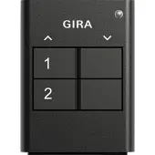 Gira 535210 eNet draadloze zender, 2-kanaals, antraciet