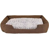 Lionto comfort hondenmand, zacht, antislip & onderhoudsvriendelijk, 110x80 cm bruin