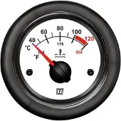 VETUS temperatuurdisplay, wit, 12/24 volt