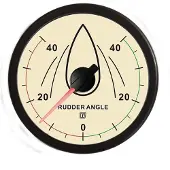 VETUS Rudder Angle Indicator 12-24v Zilver 100 mm