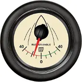 VETUS Rudder Angle Indicator 12-24v Zilver 52 mm