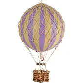 Authentic Models - Luchtballon Floating The Skies - Luchtballon decoratie - Kinderkamer decoratie - Lavendel - Ø 8,5cm