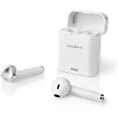 Nedis True Wireless Stereo in-ear Bluetooth earphones met microfoon en opbergcase - Micro USB / wit