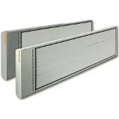 2Heat Ecosun - Terrasverwarmer - Loodsverwarming - Hoge-temperatuur stralingspaneel - Infrarood industriele verwarming - Wit - 1200 Watt