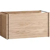 MOEBE Opbergdoos eikenhout 33x60 cm Wood, black
