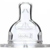 Dodie tétine plate col large 0-6 mois silicone
