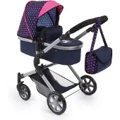 Bayer - Poppenwagen City Neo - Blauw en Roze