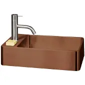 Lanesto Vanity 22x40x10cm fontein 1 kraangat met afvoerplug Copper