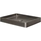Lanesto Vanity opbouwwastafel 52x41x7cm zonder kraangat Gunmetal