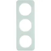 Berker Rahmen R.1, glas, kleur: polarwit, artikelnummer: 10132109, 3-voudig