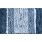 Differnz Badmat | (90 x 60 cm, Microfiber, Blauw)