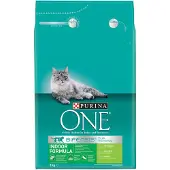 Purina One 4x Kattenvoer Droog Indoor Kalkoen 3 kg