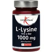 Lucovitaal 4x L-Lysine 1000 mg One a Day 30 tabletten