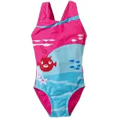 Beco badpak UV werend meisjes roze/blauw