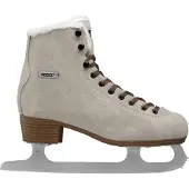 Roces - Suède Eco-Fur - Kunstschaatsen - Schaatsen Dames - Bruin - Warme Eco-Fur Voering & RVS IJzer - Maat EU 37