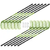 Unihoc floorballset WINNER zwart/groen 96 cm