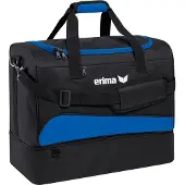 Erima Sports Bag with bottom compartment - New Royal / Black - L