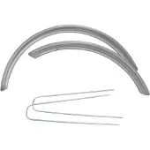 HZB Spatbord set v+a 24 zilver