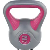 SVELTUS kettlebell fit roze/grijs 2 kg