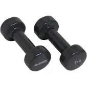 Schildkröt Fitness Vinyl halters set (Maat 2kg, Grijs)