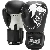 Super Pro Combat Gear Talent (kick)bokshandschoenen Zwart/Wit 8oz
