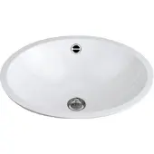 Alape Eb serie inbouw wastafel 55,5x42,5cm wit