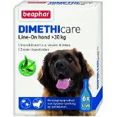 Beaphar 5x DImetHIcare Line-On Anti Vlooien en Teken Druppels Hond > 30 kg 6 pipetten