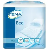 Tena 2x Bed Onderlegger Plus 60 X 60 Cm 40 Stuks