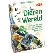 Tactic Dieren van de Wereld – Educatief spel – Leer de wilde dieren kennen – 200 Kaarten – 6 Speelborden met werelddelen