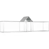 vidaXL Kippenren 5x1x1,5 m gegalvaniseerd staal