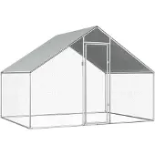 vidaXL - Kippenhok - 2,75x2x1,92 - m - gegalvaniseerd - staal