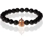 Memphis kralen armband Lavasteen Gladiator Rose