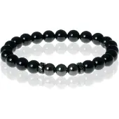 Memphis Kralen armband Agaat Black Beads
