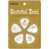 D'Addario Grateful Dead Icons plectrums wit celluloid medium 10-pack