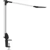 MAUL Klemlamp MAULoptimus, dimbaar, alu / grijs / zink, Werkkamer / Kantoor, Aluminium, Modern, Klemlamp