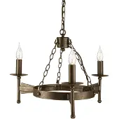 Elstead Lighting LED Kroonluchter | 3X E14 Max 60W | Dimbaar | Old Bronze