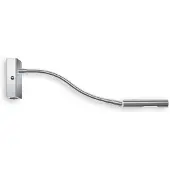 Knapstein LED-wandlamp MODEL, alu / grijs / zink, Slaapkamer, Messing, Design, LED wandlamp