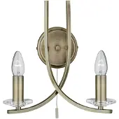 Searchlight Messing Wandlamp Ascona
