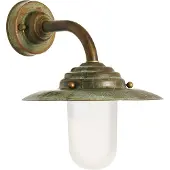 MORETTI Wandlamp buiten ANTIQUE, dimbaar, koper, Messing, Landelijk