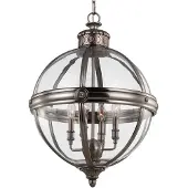 FEISS LED Kroonluchter | 4X E14 Max 60W | Dimbaar | Antique Nickel