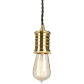 Elstead Lighting Elstead Pendelarmatuur, fitting E27, zwart-messing, gepolijst
