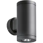 LCD Wandlamp buiten 1060, dimbaar, alu / grijs / zink, Aluminium, Modern, Wandlamp buiten